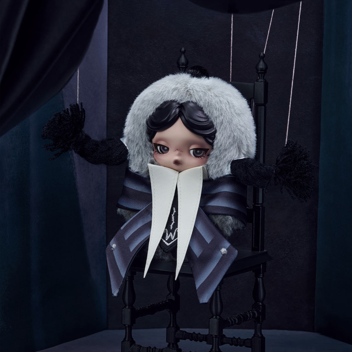 SKULLPANDA × Wednesday Plush (Nevermore Academy Uniform Version)(PRE-ORDER)